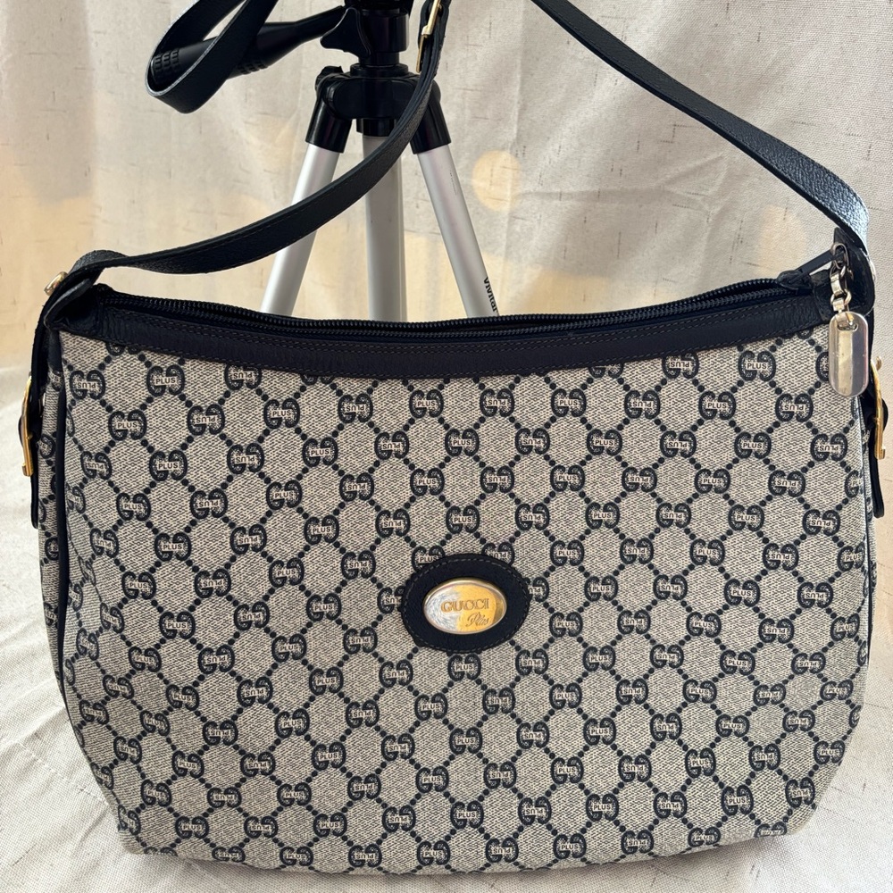 Gucci Blue and Gray Crossbody Bag